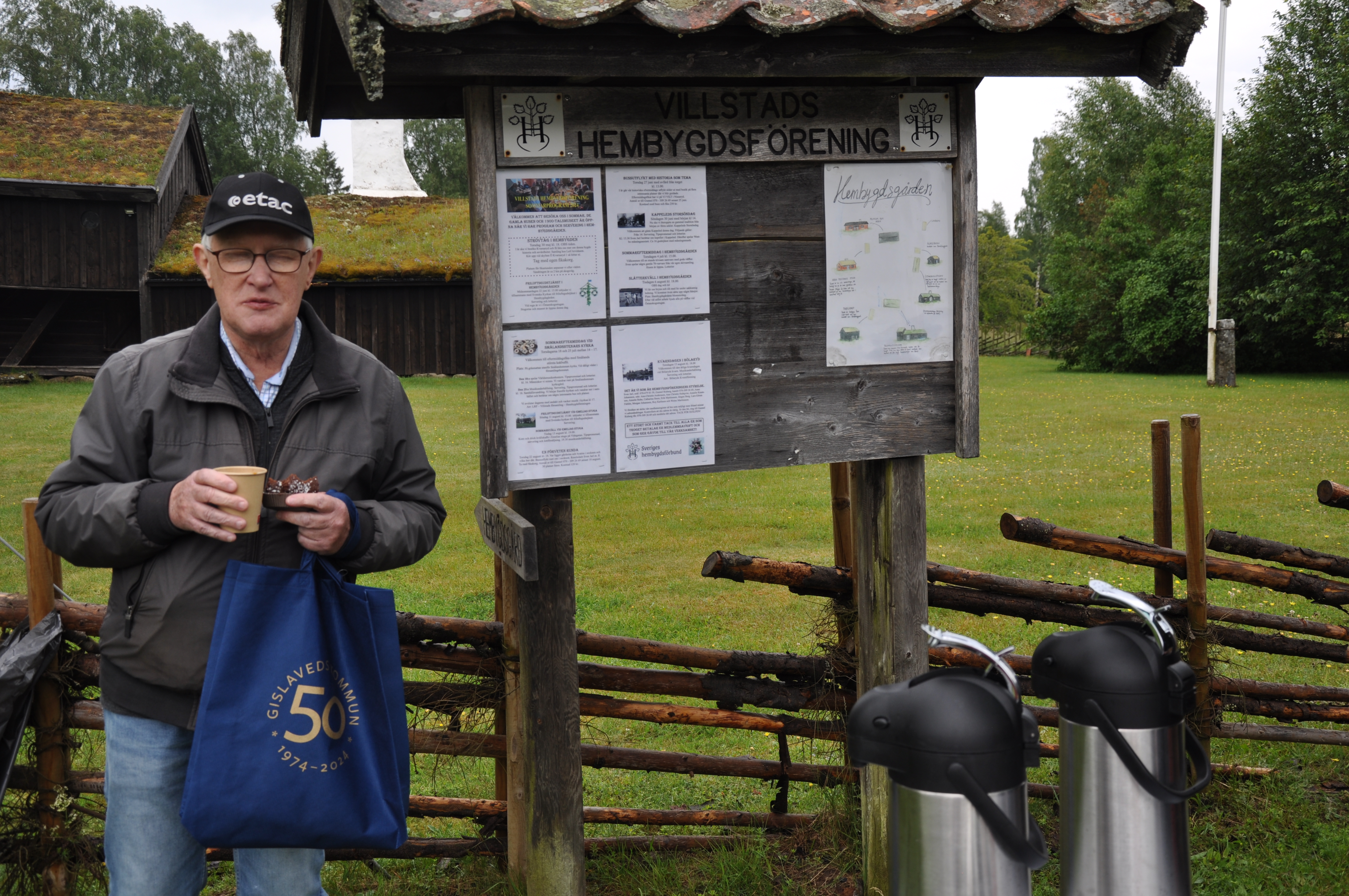 Sven Jarl berättade om Hembygdsgården i Smålandsstenar