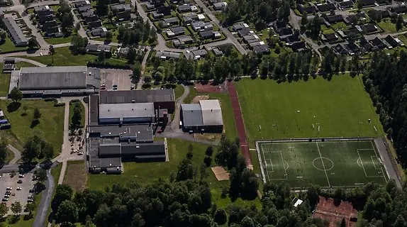 Flygfoto över området Gisle