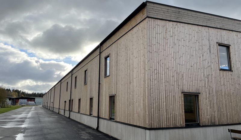 Industribyggnaden vid Bäckegårds Lis