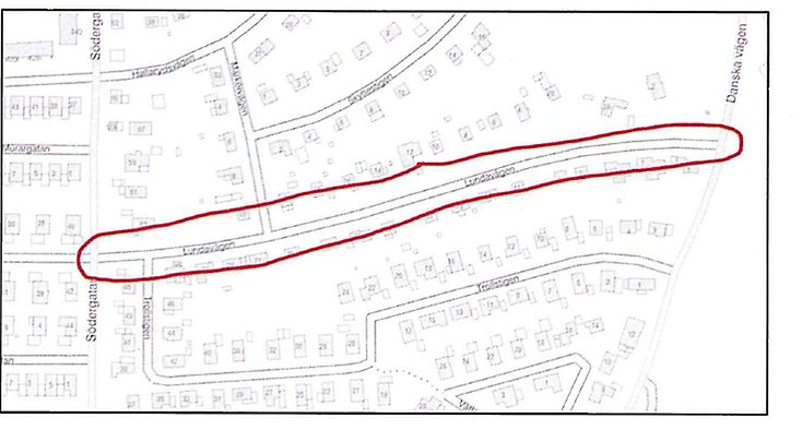 Karta över Lundavägen.