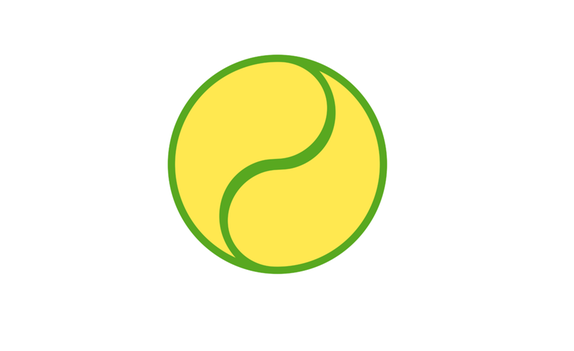 Symbol för Gislaveds kommuns medarbetarskap. Symbolen är en lekfull tolkning av en tennisboll samt yin och yang.