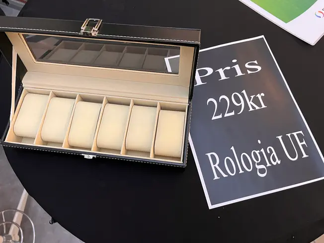 Foto på fodral för klockor.