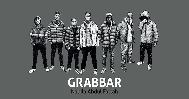 en illustration av ett gäng grabbar 