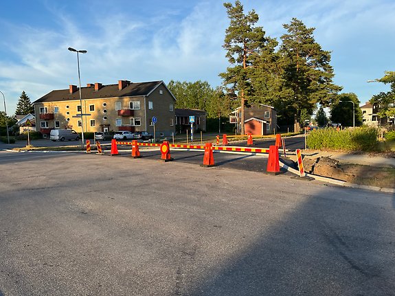 Bild 4. Bild
tagen på trafiksäkerhetsåtgärden från Henjavägen, datum: 2022-06-30.