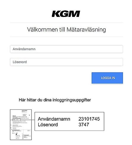 Länk till hemsidan för mätatavläsning