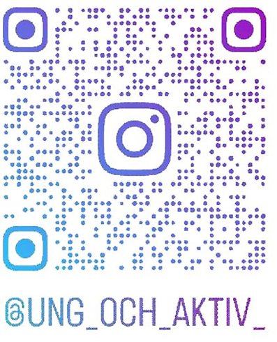 QR-kod till Ung & Aktiv instagram