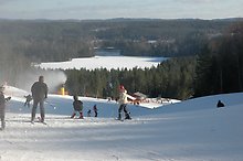 Skidåkning på Isaberg utanför Hestra. Foto: Gislaveds kommun